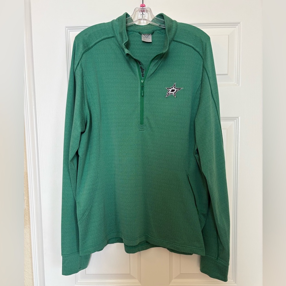 NHL Dallas Stars Levelwear Green Quarter-Zip Pullover - Picture 1 of 9